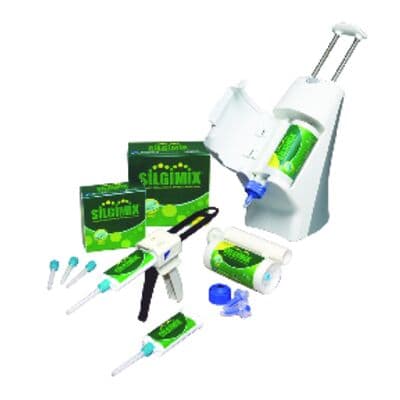 Silgimix™ Alginate Replacement Vinyl Polysiloxane Impression Material, Fast Set, Medium Body, Mint, 50 ml Cartridges, Bulk Pack of 60 thumbnail 3
