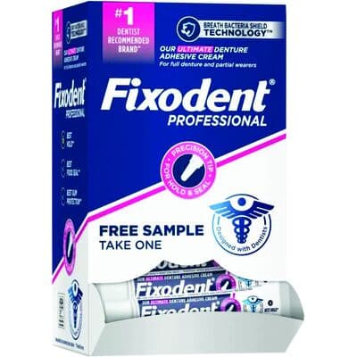 Fixodent Professional Ultimate Denture Adhesive Cream, 0.35 oz Tube, 50/Case thumbnail 11