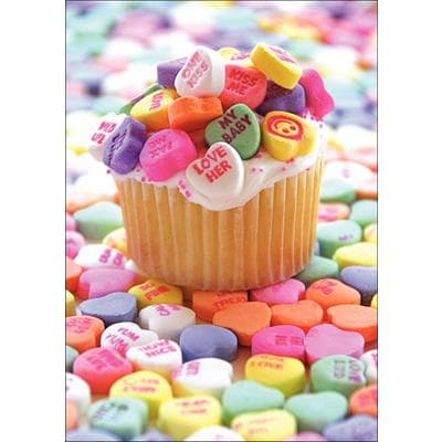 Spring Personalized Postcards, Cupcake Design, 4-1/4" W x 6" H, Full Color, 100/Pkg - Spring Personalized Postcards, 100/Pkg - Cupcake, 4-1/4" W x 6" H - Image 1