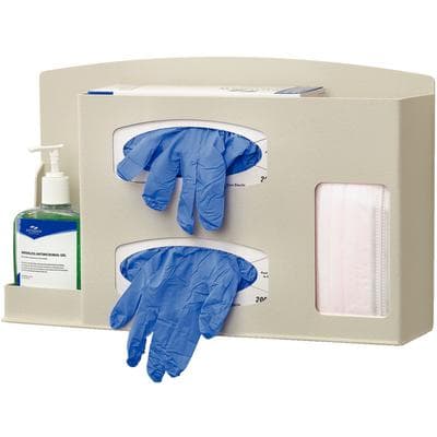 Patterson® Hygiene Station Organizer, Beige, 17-1/2" W x 10" H x 5" D, Countertop/Wall Mountable, 1/Pkg - Patterson® Hygiene Station Organizer - Patterson® Hygiene Station Organizer - Image 1