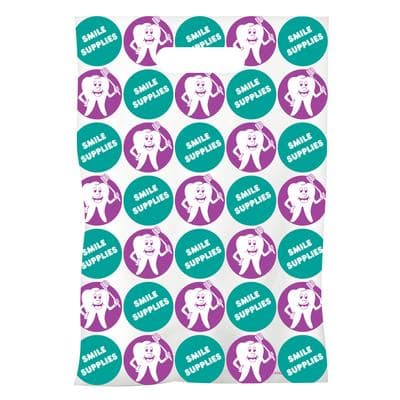 Dental Scatter Bags, Smile Supplies, Two Color, 7-1/2" W x 10" H, 100/Pkg - Dental Scatter Bags – 100/Pkg - Smile Supplies, 7-1/2 W x 10 H, 100/Pkg - Image 1