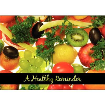 Summer Personalized Postcards, Fruits and Veggies Theme, 6" W x 4-1/4" H, 100/Pkg - Summer Personalized Postcards, 100/Pkg - Fruits and Veggies, 6" W x 4-1/4" H - Image 1