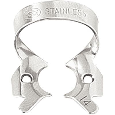 Dentech Rubber Dam Clamp, Bicuspid-Molar, Winged, Size 14 thumbnail 2