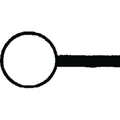 Macan R-L45 Rigid Electrosurgical Electrode, 13 mm Round Loop, Tungsten, 2/Pkg thumbnail 2