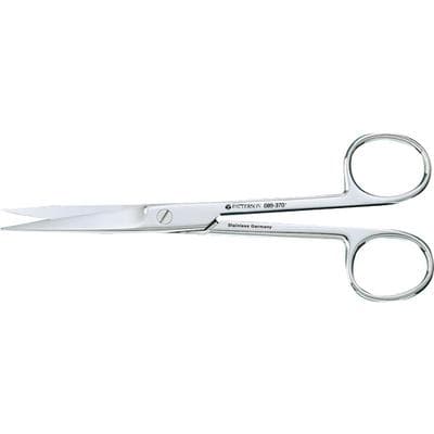 Patterson® Surgical Scissors – Operating, Stainless Steel, 5-1/2", Straight, Smooth - Patterson® Surgical Scissors – Operating, Stainless Steel, 5-1/2", Straight, Smooth - Patterson® Surgical Scissors – Operating, Stainless Steel, 5-1/2", Straight, Smooth - Image 1