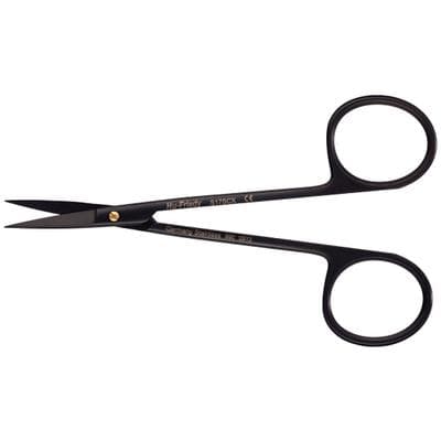 Hu-Friedy Black Line Iris Straight/Delicate Super-Cut Scissors, 4.5" thumbnail 9