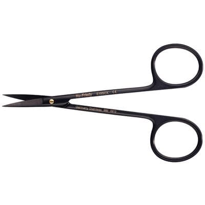 Hu-Friedy Black Line Iris Curved/Delicate Super-Cut Scissors, 4.5", S18SCX thumbnail 8