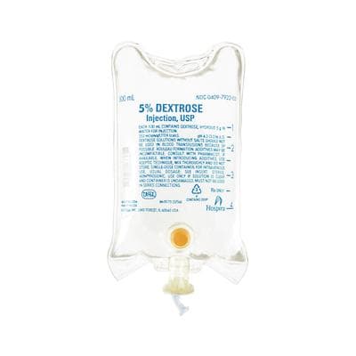 5% Dextrose Injection, USP - 500 ml, 24/Pkg, NDC 00409-7922-02 - 5% Dextrose Injection, USP - 500 ml, 24/Pkg - Image 1