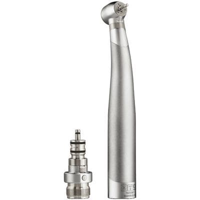 Bien Air Bora High-Speed Air Handpiece, Contra Angle, Push-Button Autochuck, Triple Spray, with 3-Way Unifix Coupling, No Light - Bora High Speed Air Handpieces – Standard, Contra Angle, Autochuck Push Button, Triple Spray - Bora + 3-way Unifix set – No Light - Image 1