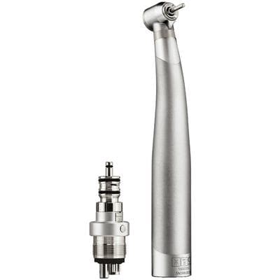 Prestige High Speed Air Handpiece, Small Contra Angle, Push Button Autochuck, Triple Spray, 4-Way Unifix Set, No Light - Prestige High Speed Air Handpieces – Small, Contra Angle, Autochuck Push Button, Triple Spray - Prestige + 4-way Unifix set – No Light - Image 1