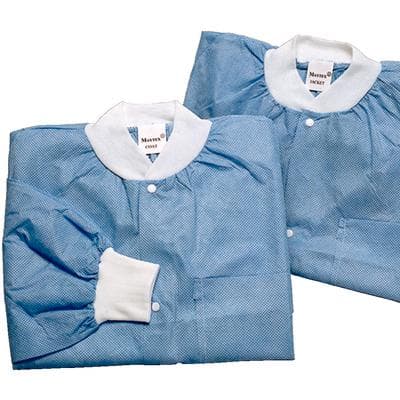Maytex Lab Jacket, Blue, X-Large, 10/Pack, 01KZ65A79QB2EEWD8RXGEZ58J3 - LAB JACKET BLUE X-LARGE 10/PK - Image 1