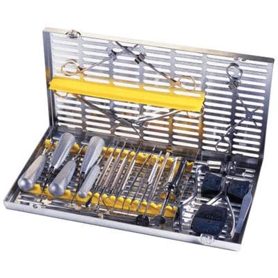 IMS® Infinity Series™ Oral Surgery Cassette, 14.5" x 1.25" x 8", Yellow, Stainless Steel, IMNOS5 thumbnail 5