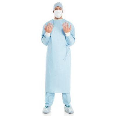 Halyard ULTRA Fabric Reinforced Surgical Gown, Sterile, Small, Blue, 30/Pkg thumbnail 2