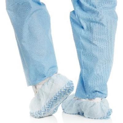 Halyard X-Tra Traction Shoe Covers, Blue, Universal Size, SMS Fabric, 300 per Dispenser, Case of 3 Dispensers (900 Total) thumbnail 3