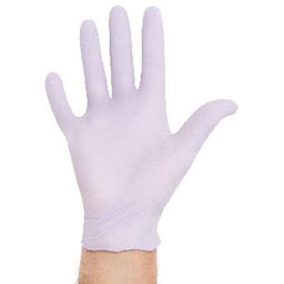 Halyard KC100 Lavender Nitrile Exam Gloves, Powder-Free, Latex-Free, Non-Sterile, Medium, Textured Fingertips, 250/Box, 52818 thumbnail 12