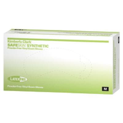 Halyard Safeskin Synthetic Powder-Free Vinyl Exam Gloves, Extra Small, Clear, 100/Box, 55030 thumbnail 4