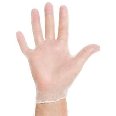 Safeskin Synthetic Powder-Free Vinyl Exam Gloves, Large, Clear, 100/Box, 55033 thumbnail 6