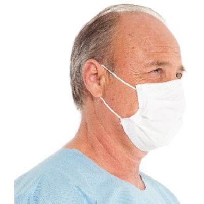 Halyard The Lite One Earloop Procedure Mask, Blue, Pleat-Style, 50/Box, 62356 thumbnail 10