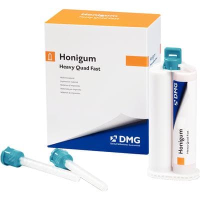 Honigum Automix VPS Impression Material, Heavy Body, Quad Fast Set, 50 ml Cartridges, Honey/Teal, 4/Pk, 999838 thumbnail 14