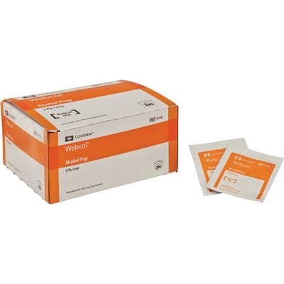 Webcol Alcohol Prep Pads, 2-Ply, Large, 200/Box, 70% Isopropyl Alcohol thumbnail 7