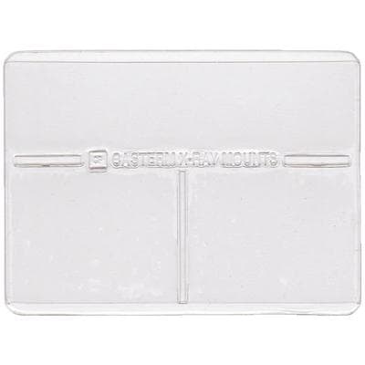 Casterm Plastics X-ray Film Mount #102H, Clear, 2 Windows, Size 2, 1/Pkg - X-ray Mounts, #102h - X-ray Mounts, #102h - Image 1