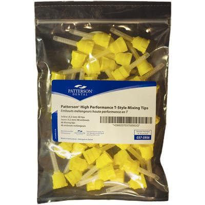 Patterson® High Performance T-Style Mixing Tips, Yellow, 48/Pkg thumbnail 2