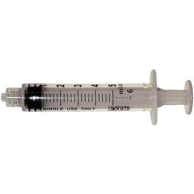 Exel International 5-6cc Luer Lock Syringe Only with Cap, Sterile, 100/Box, 26230 thumbnail 4
