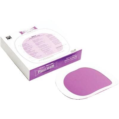 Hygenic Framed Non-Latex Flexi Dam, Medium, Purple, 3.91" x 4.12" (100 x 105 mm), 20/Box, H00750 thumbnail 18
