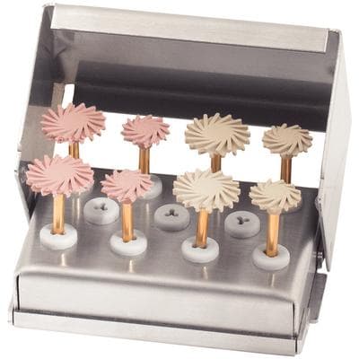 Meisinger Twist Composite Polishing Kit #2663, RA Shank, 10.0mm & 14.0mm Polishers with Bur Block thumbnail 5