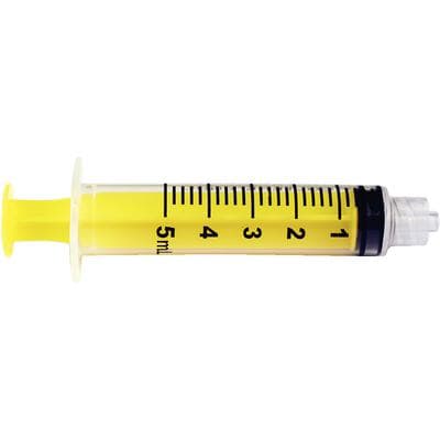 CanalPro Color Luer Lock Irrigation Syringes, 5 ml, Yellow, Disposable, Latex-Free, 50/Pk, 60019323 thumbnail 12