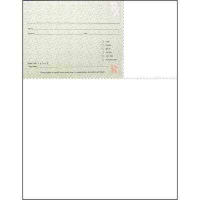 Kentucky Laser Prescription Blanks, Nonpersonalized, 8-1/2" W x 11" H (Overall), 5-1/2" W x 4-1/4" H (Detached), 100/Pkg - Kentucky Laser Prescription Blanks – Nonpersonalized, 8-1/2 W x 11 H (Overall), 5-1/2 W x 4-1/4 H (Detached), 100/Pkg - Form - Image 1