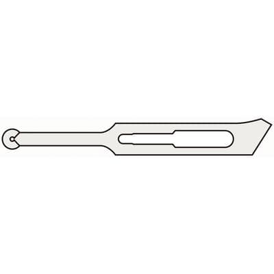 Feather Microsurgical Blade #370, Double-Edged, Round Tip 3.0 mm, Sterile, Stainless Steel, 10/Pkg thumbnail 9