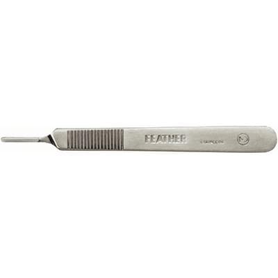 Feather Microsurgical Blade Handle #3, Stainless Steel, 124.6 mm thumbnail 5