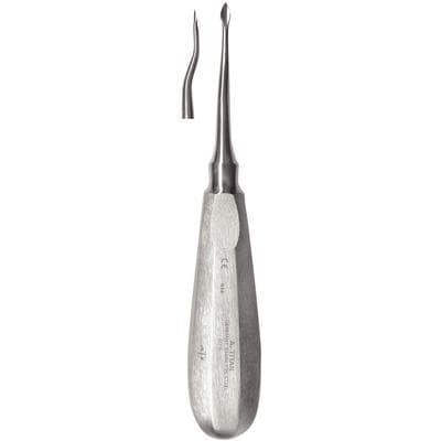 A. Titan Instruments #60B Spade Tip Angled Bone Preservation Elevator, 4mm Tip, Single End, Stainless Steel, 1/Pk thumbnail 9