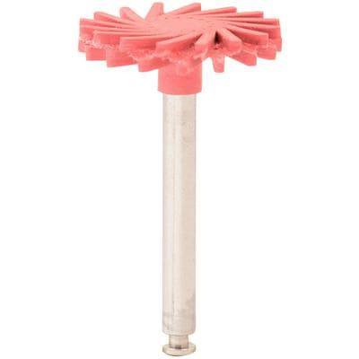 Meisinger LUSTER Twist Porcelain Polisher, Fine, Pink/Red, 14mm, RA Shank, 2/Pkg, 9771F-140-RA thumbnail 14