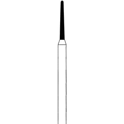 Meisinger Multi-Use Diamond Bur, Friction Grip, Round-End Taper Chamfer, 856G, 1.2 mm, Coarse, Green, 5/Pk, 856G-012-FG thumbnail 9