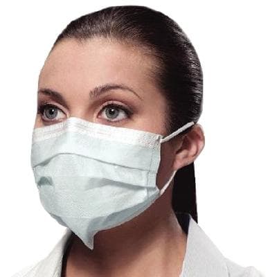 Crosstex Isofluid SecureFit Earloop Surgical Face Mask, ASTM Level 1, Blue, 50/Box, GCIBLSF thumbnail 18