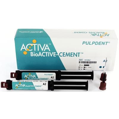 ACTIVA BioActive Cement Value Pack, A2 Opaque, 2 x 5 mL/7 g Syringes, 40 Automix Tips, VC2A2 thumbnail 25