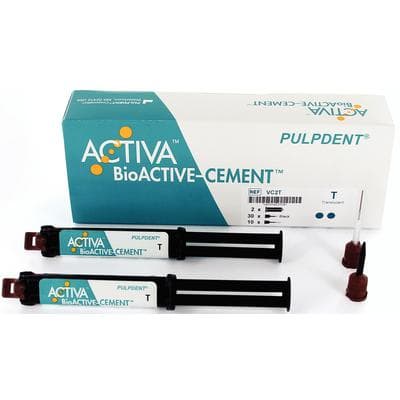 ACTIVA BioActive Cement, Value Pack, Translucent Shade, 2 x 5 mL/7 g Syringes, 40 Automix Tips, VC2T thumbnail 22
