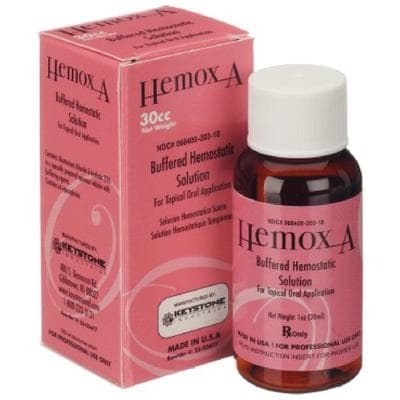 Hemox-A Buffered Hemostatic Solution, 25% Aluminum Chloride, 1 oz Bottle, 25-03677 thumbnail 5