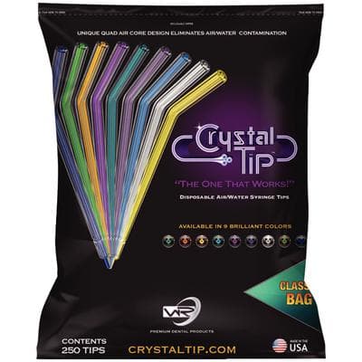 Crystal Tip Disposable Air/Water Syringe Tips, Classic White, 250/Bag, CT1201 thumbnail 4