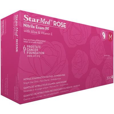 Sempermed StarMed Rose Nitrile Exam Gloves, Medium, Powder-Free, Latex-Free, with Aloe & Vitamin E, 200/Box, SMNR203 thumbnail 10