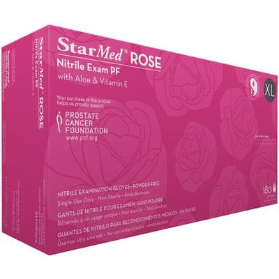 Sempermed StarMed ROSE Nitrile Exam Gloves, Powder Free, Non-Sterile, X-Large, Rose, 180/Box, SMNR205 thumbnail 8