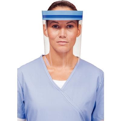 Crosstex Full-Length Face Shield, Clear, 9" with Elastic Headband, Anti-Fog, 18/Box thumbnail 6