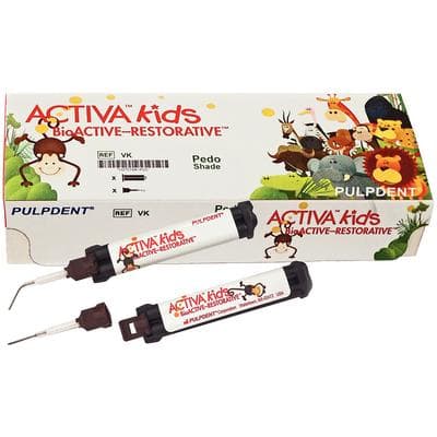 Activa Kids BioACTIVE-Restorative Value Refill, Pedo Shade (Opaque White), 2 x 5mL (8g) Syringes with 40 Automix Tips, VK2P thumbnail 22