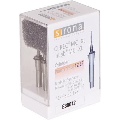 CEREC All-In-One Cylinder Pointed Milling Bur, 12 EF, 12 mm, 6/Pkg thumbnail 9