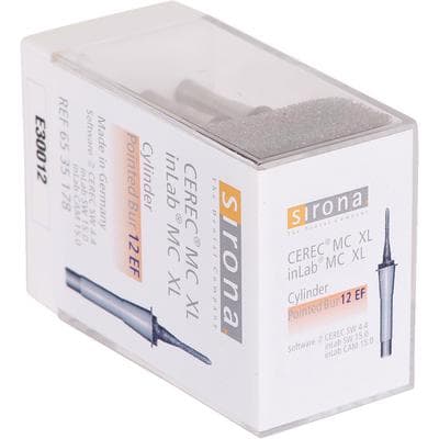 CEREC All-In-One Cylinder Pointed Milling Bur, 12 EF, 12 mm, 6/Pkg thumbnail 12