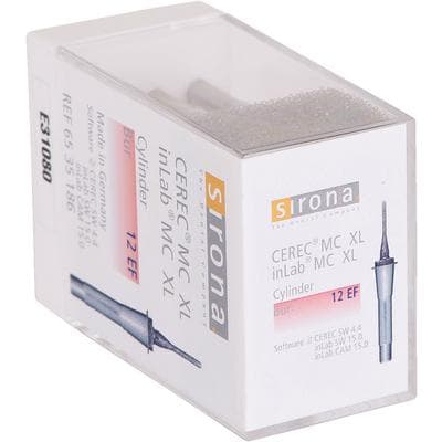 CEREC All-In-One Cylinder Pointed Bur 12 EF, 12 mm, 6/Pkg thumbnail 12