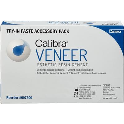 Calibra Veneer Esthetic Resin Cement Try-In Paste Accessory Pack, 5 x 1.8g Syringes (Light, Medium, Translucent, Opaque, Bleach), 607300 thumbnail 8