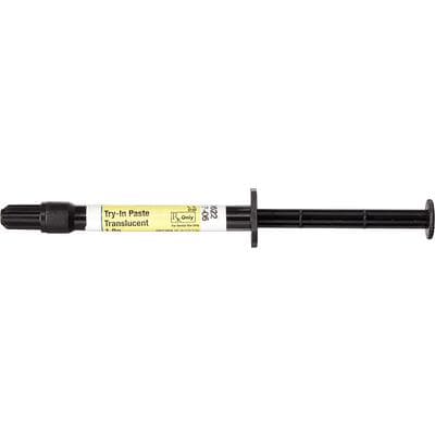 Calibra Veneer Esthetic Resin Cement Try-In Paste, Translucent, 1.8 g Syringe, 2/Pkg, 607304 thumbnail 17